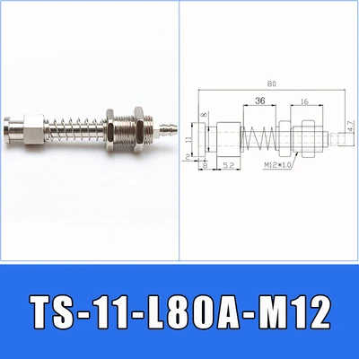 TS-11-L80A-M12 Большая голова 11 мм OD присоска манипулятор кронштейн для устройств аппаратные средства боковой хвост воздухозаборник Вакуумная присоска механическая рука M12 M10 - Цвет: TS-11-L80A-M12