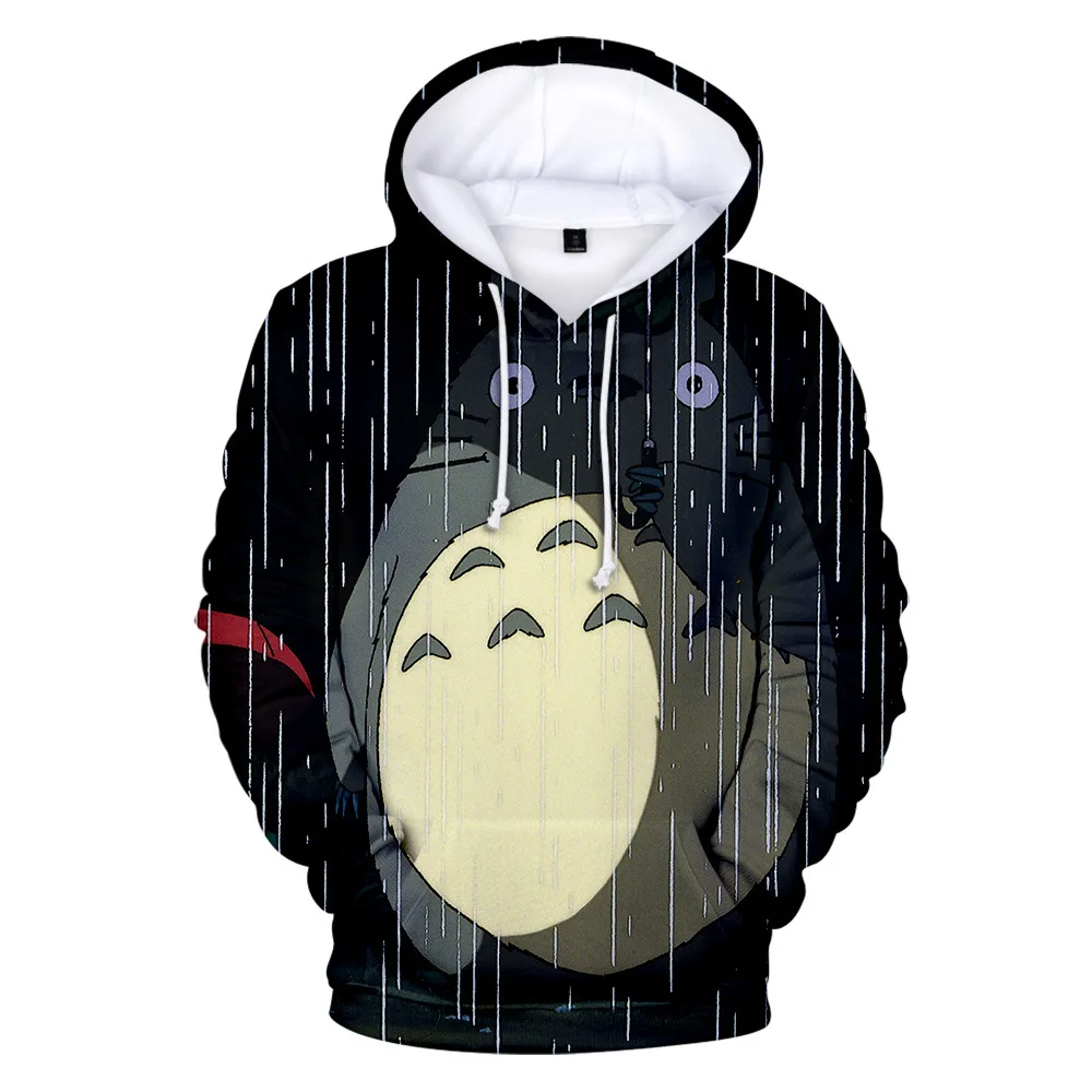 

Hot sale new Japanese anime men's women's cute Hawaiian hoodie kids hooded sweatshirt Hayao Miyazaki Spirited Away My Neighbor T