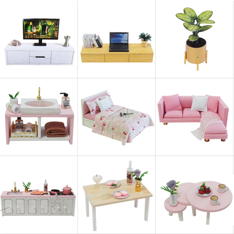 Cutebee DIY кукольный домик деревянные кукольные домики миниатюрный кукольный домик мебель набор игрушек для детей год рождественский подарок Каса K47