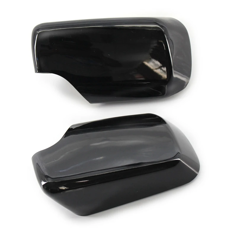 Pair Rear View Mirror Covers Side Caps For-BMW E46/E39 3/5 Series 1998-2005 Gloss Black 51168238375 51168238376 | Автомобили и