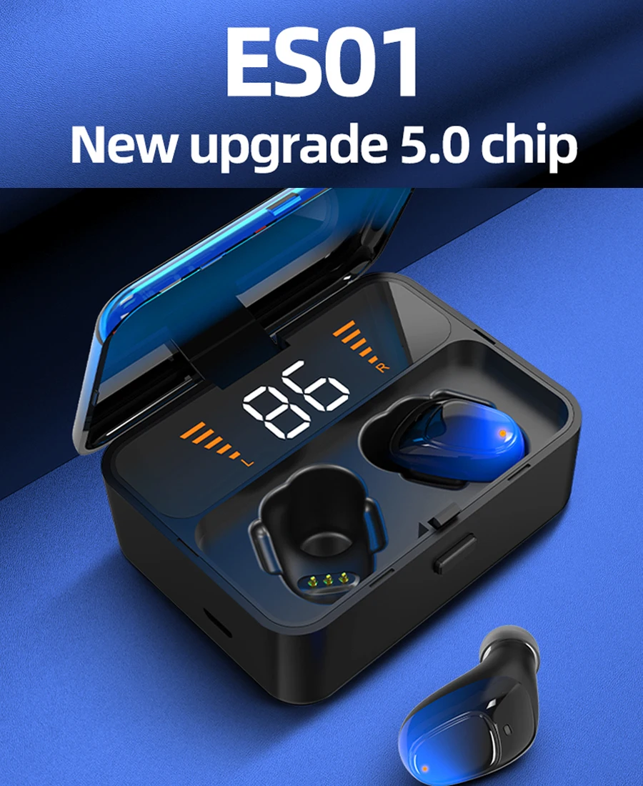 TWS 5,0, Bluetooth, беспроводные наушники, Hi-Fi, стерео наушники с шумоподавлением, свободные руки, Спортивная/игровая гарнитура с микрофоном