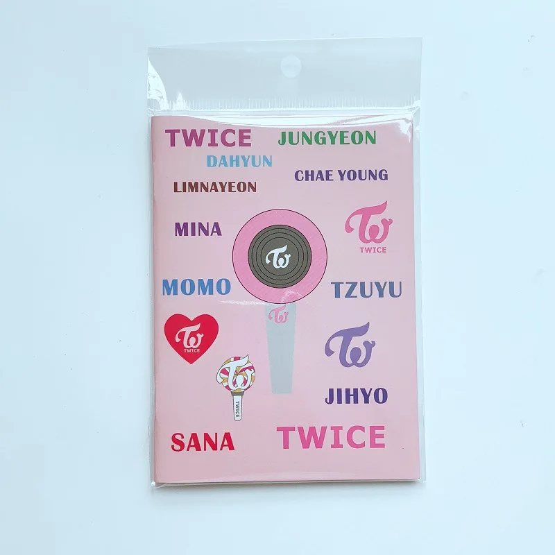KPOP Blackpink Twice Got7 EXO Seventeen блокнот школьные принадлежности тетрадь мультфильм Pocketbook Note колодки подарок Kpop K-pop