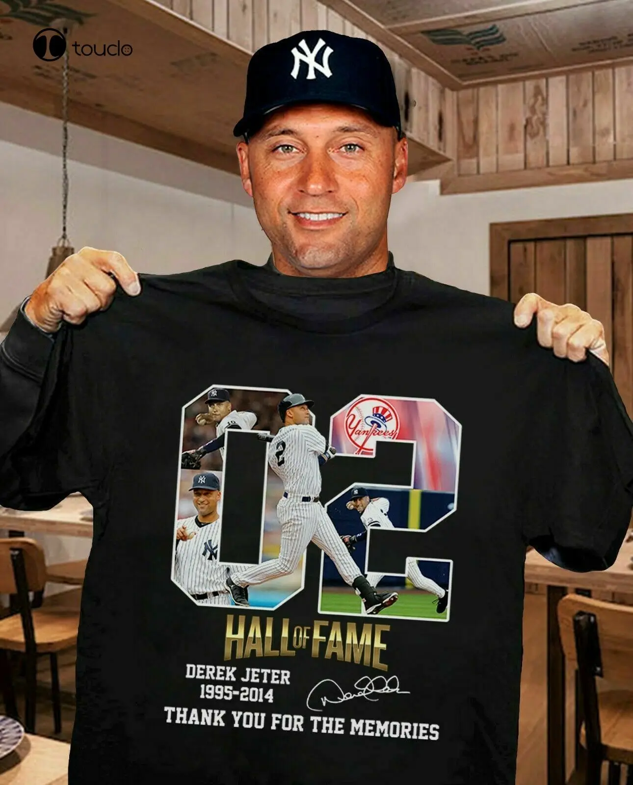 

New 02 Hall Of Fame - Derek Jeter 1995 - 2014 Baseball 15 Shirt Cotton Tee Shirt
