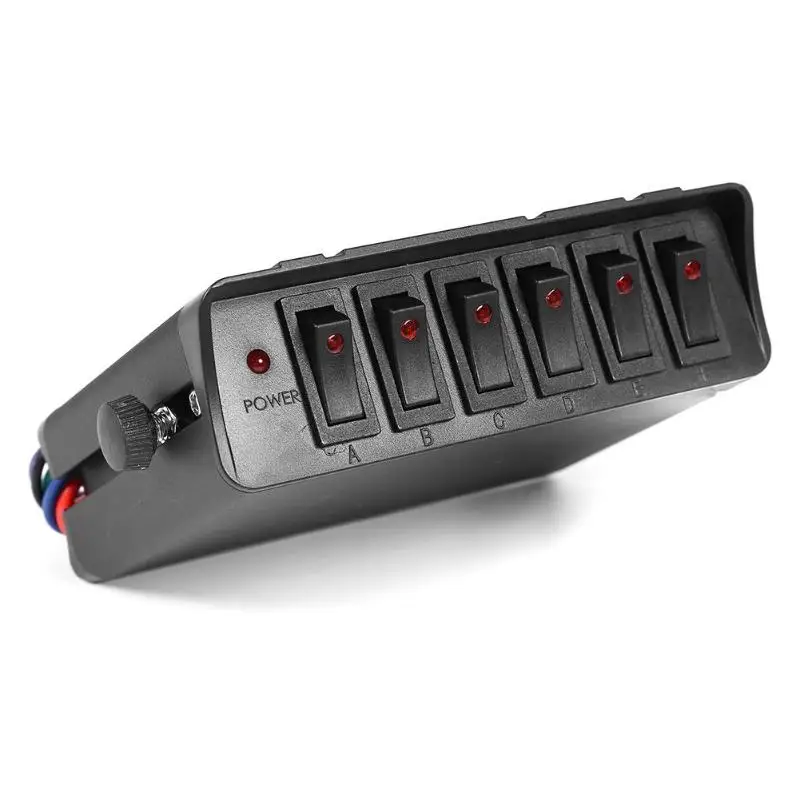 VODOOL 4 6 кнопочный переключатель Панель аварийный стробоскоп 12 24 в 30 А контроллер