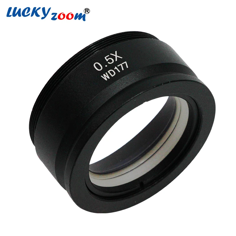 Luckyzoom SZM0.5X объектив для стерео микроскопа WD177mm бинокулярный тринокулярный Микроскоп аксессуары