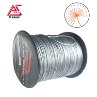 as 100m 300m 500m 1000m 16 strands pe braided fishing wire multifilament pure color super strong fishing line for saltwater