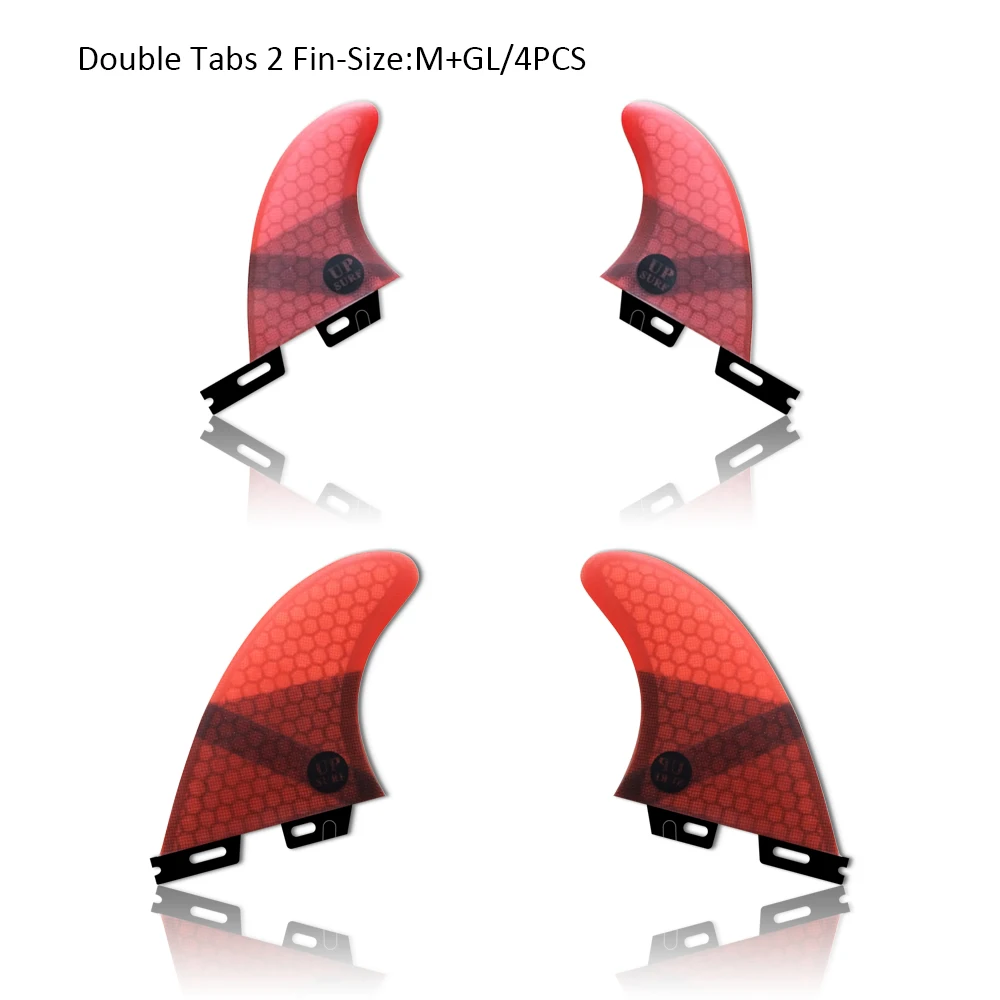 UP SURF FCS 2 Fin Plug G5 + GL двойные вкладки сотовая сердцевина из стекловолокна для