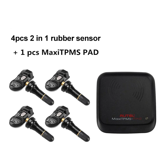 pad 4x2in1 rubber Autel MX-sensor 433 МГц 315 МГц 2 в 1 MX sensor универсальный зажим для программирования давления в шинах autel TPMS PAD TS601 TS401 TPMS инструмент - Цвет: pad 4x2in1 rubber