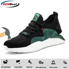 Прямая поставка, Мужская защитная Рабочая обувь со стальным носком, уличная нескользящая обувь, Мужская защитная обувь с защитой от проколов, кроссовки