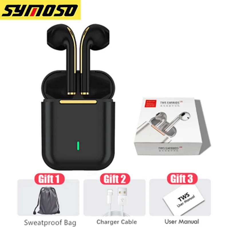 Новинка TWS Bluetooth наушники стерео настоящие беспроводные вкладыши гарнитура для