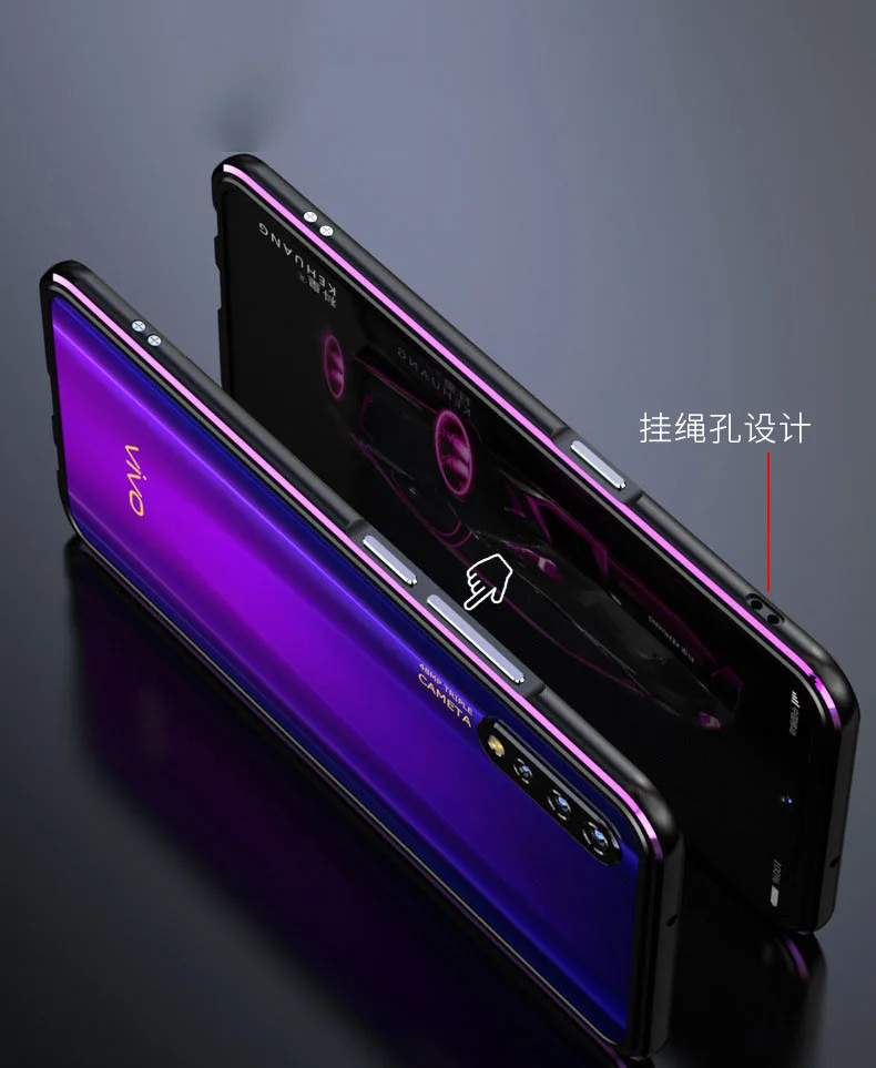 Vivo Iqoo neo Алюминиевая Рамка Жесткий 3D защитный чехол для vivo V17 neo металлический бампер крышка для vivo Z5 бампер чехол
