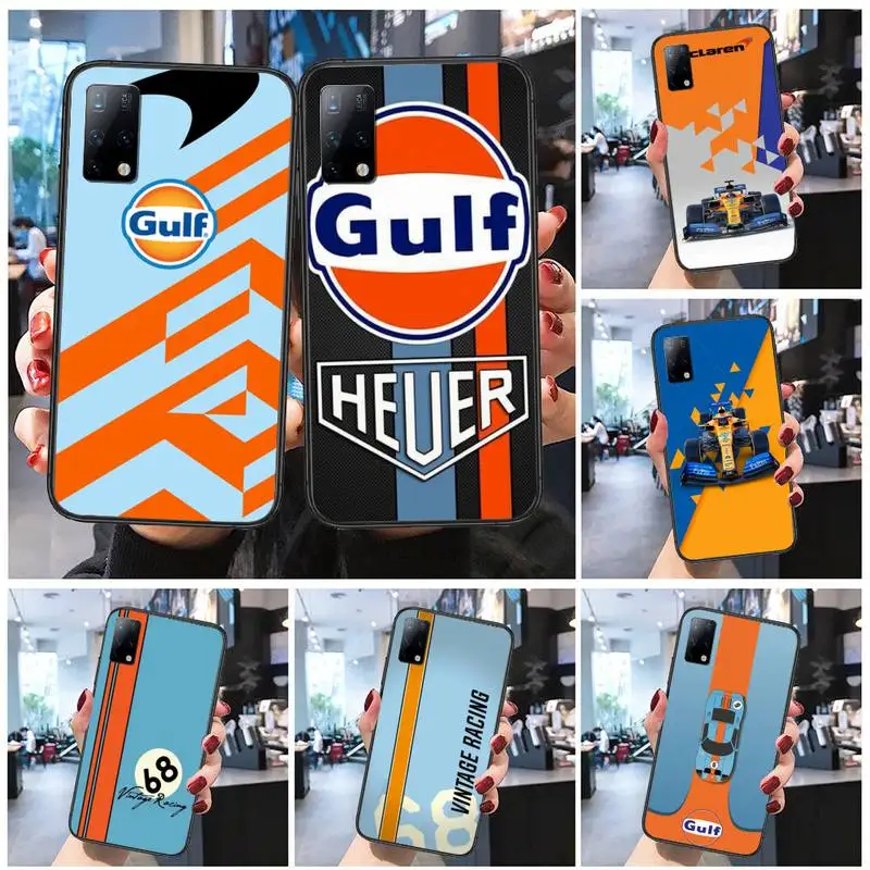 

Gulf Racing car Brand Phone Case For Xiaomi 9t pro lite 10 MIX 2S 3 note10lite 8 cc9 pro nax fundas cover