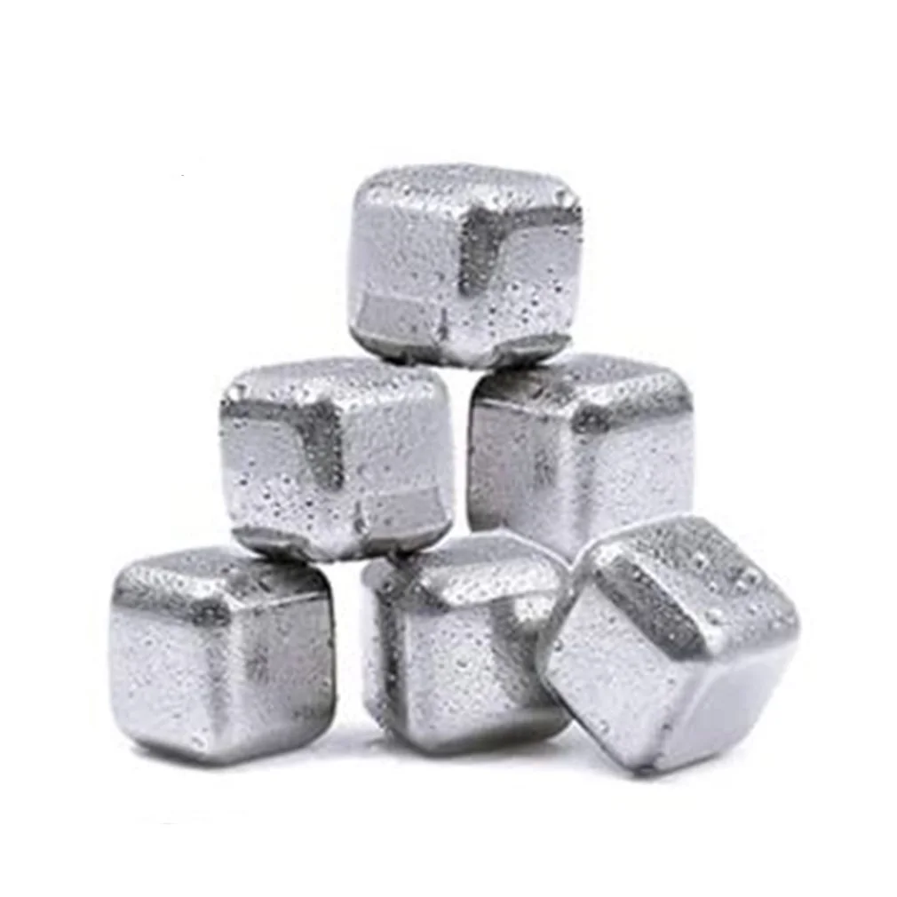 

Stainless Steel Ice Cubes, Reusable Chilling Stones for Whiskey Wine, Keep Your Drink Cold Longer, SGS Test Pass