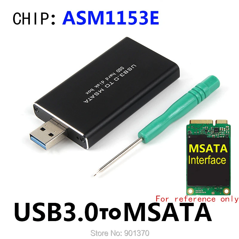 Совершенно новый адаптер Msata USB 3 1 конвертер корпус SSD чехол для жесткого диска 100%