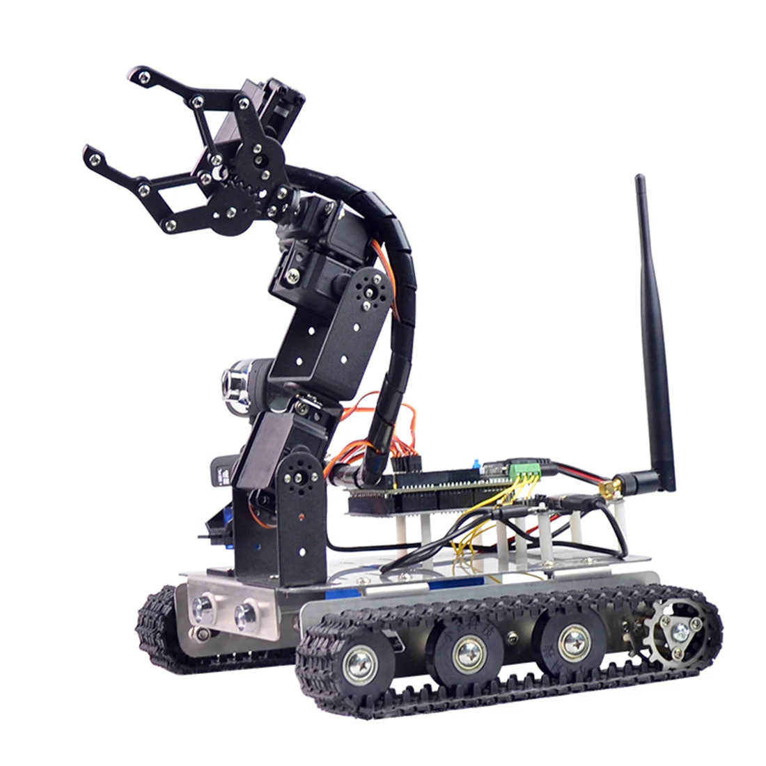 Программируемый робот DIY Wifi + Bluetooth корпус из нержавеющей стали трек паровой