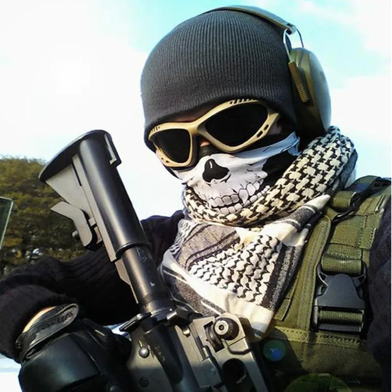 Праздничная маска для лица с черепом Байкерская фотокаркас улицы мотоцикла
