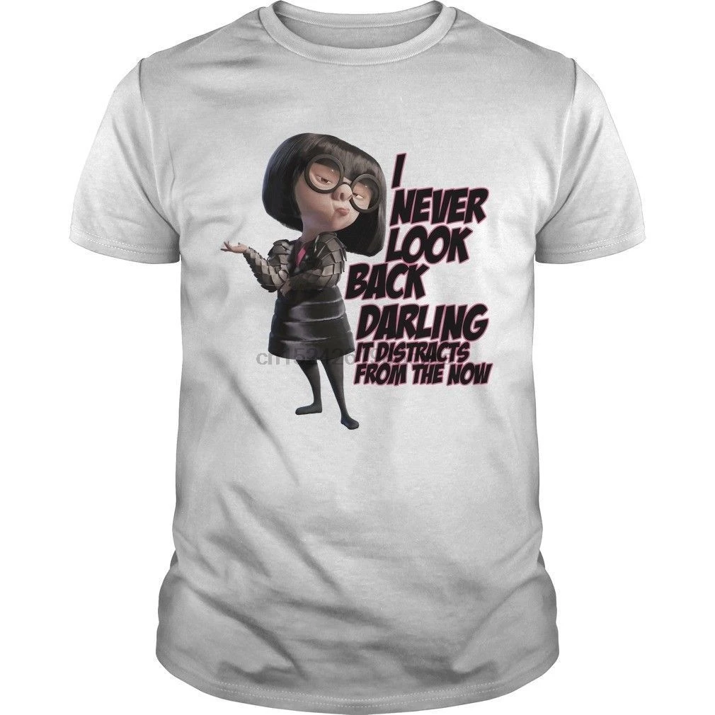 

Incredibles 2 Edna I Never Look Back Darling It DistractMens T-shirt Size S-2XL