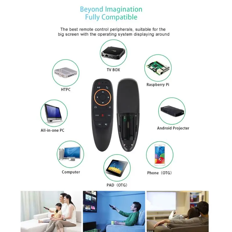 G10 2,4G Голосовая воздушная мышь Fly mouse ИК функция обучения дистанционное управление работа с Android Box tv управление ler W91A