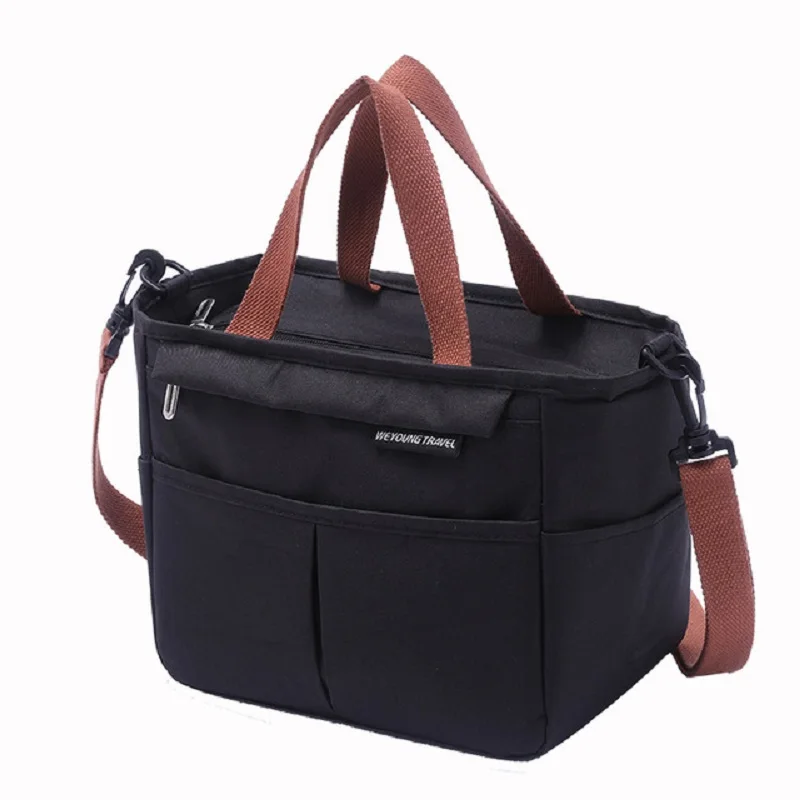 

Portable Lunch Bag New Thermal Insulated Lunch Box Tote Cooler Handbag Bento Pouch Dinner Container School Food Storage Bags