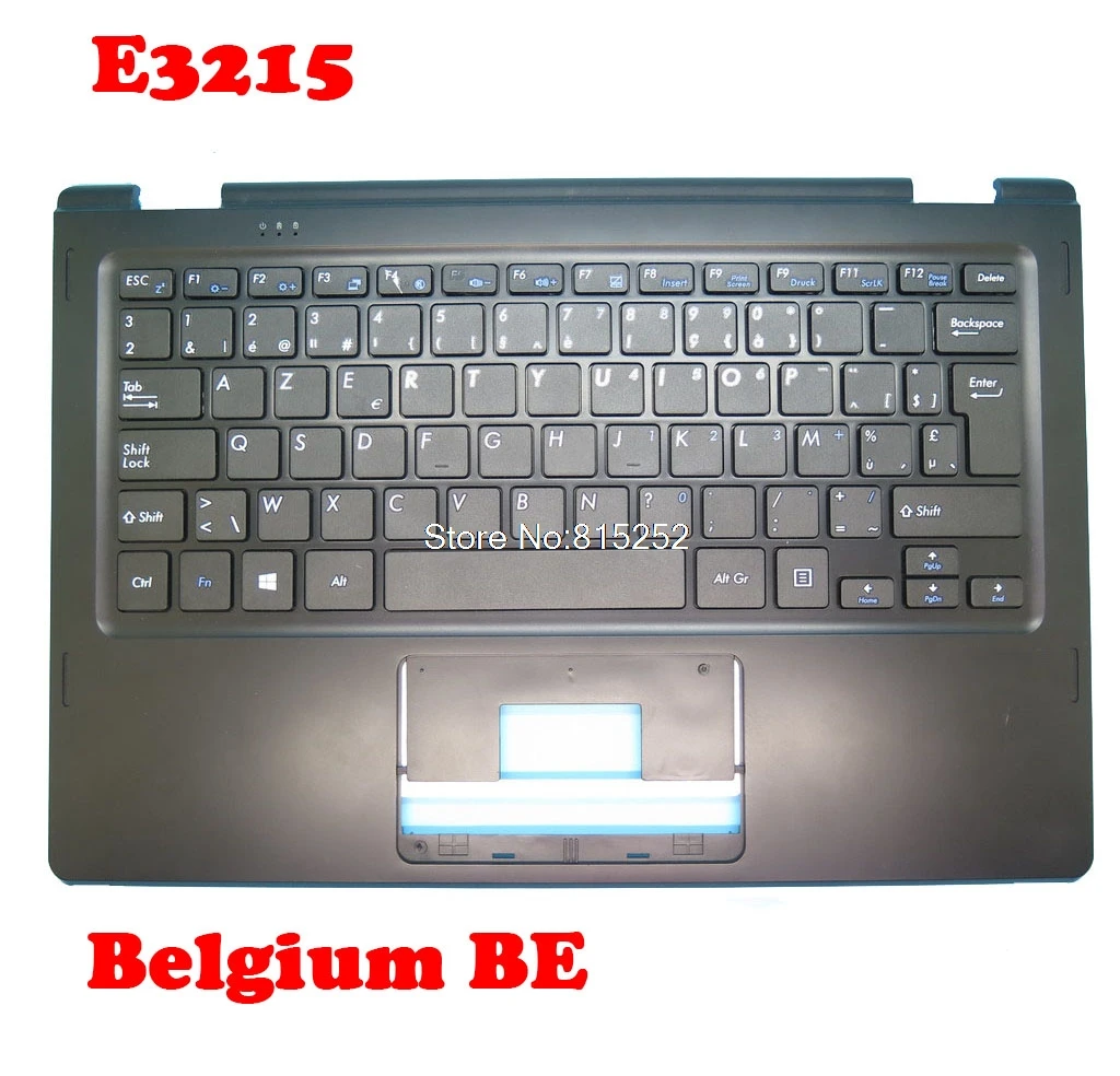 Подставка для ноутбука и клавиатура для MEDION AKOYA E3215 MD60988 MSN30026145 30024074 черная C корпус черная Бельгийская BE клавиатура