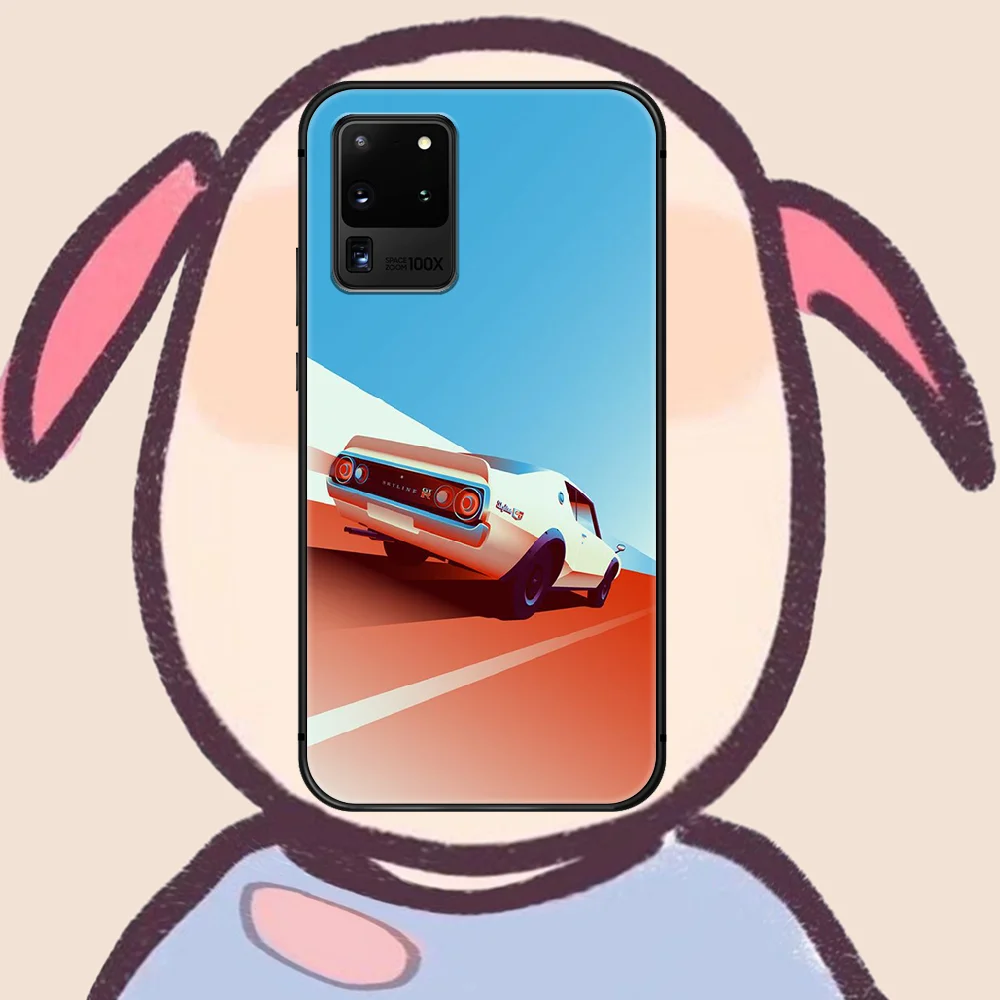 

Cool GTR Car Phone Case Cover Hull For Samsung Galaxy S 7 8 9 10 e 20 FE edge uitra plus Note 9 10 20 black Back Soft Coque