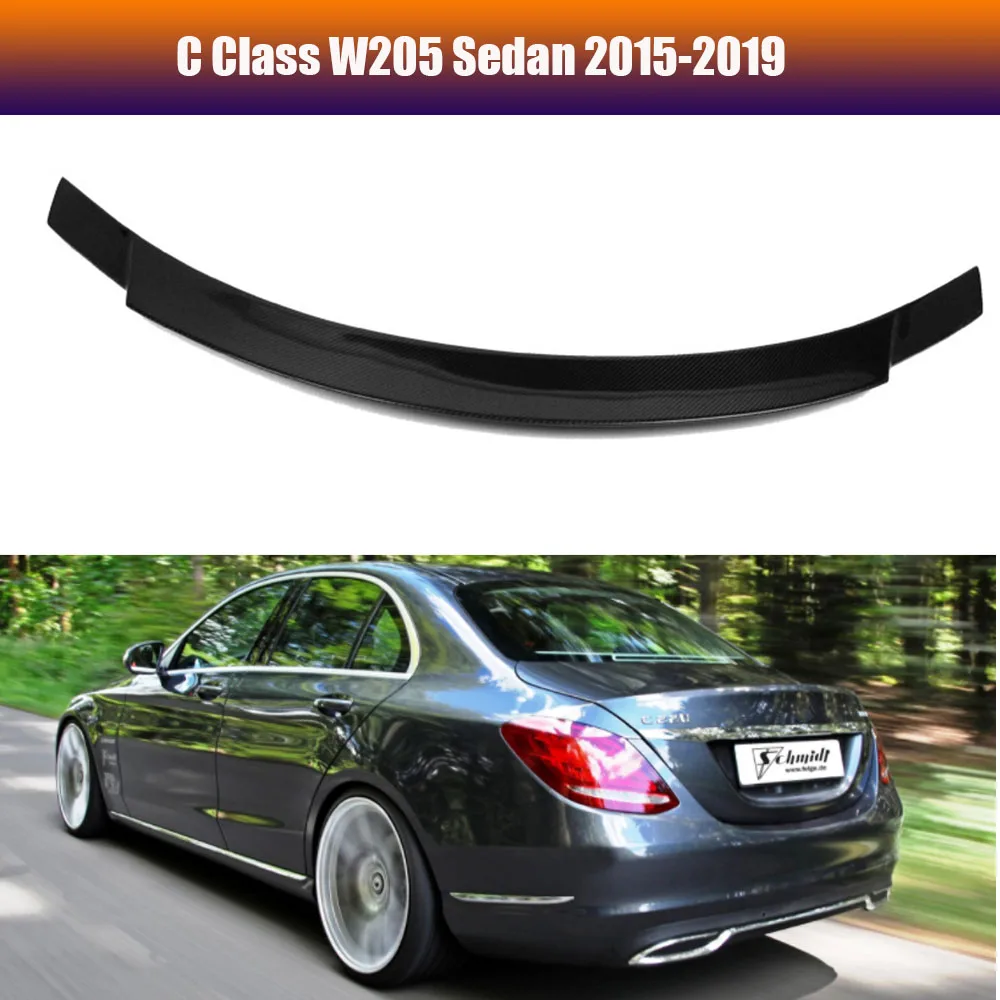 

Carbon Fiber Wings Spoiler For C-Class W205 Sedan 4-door Spoilers 2015-2019
