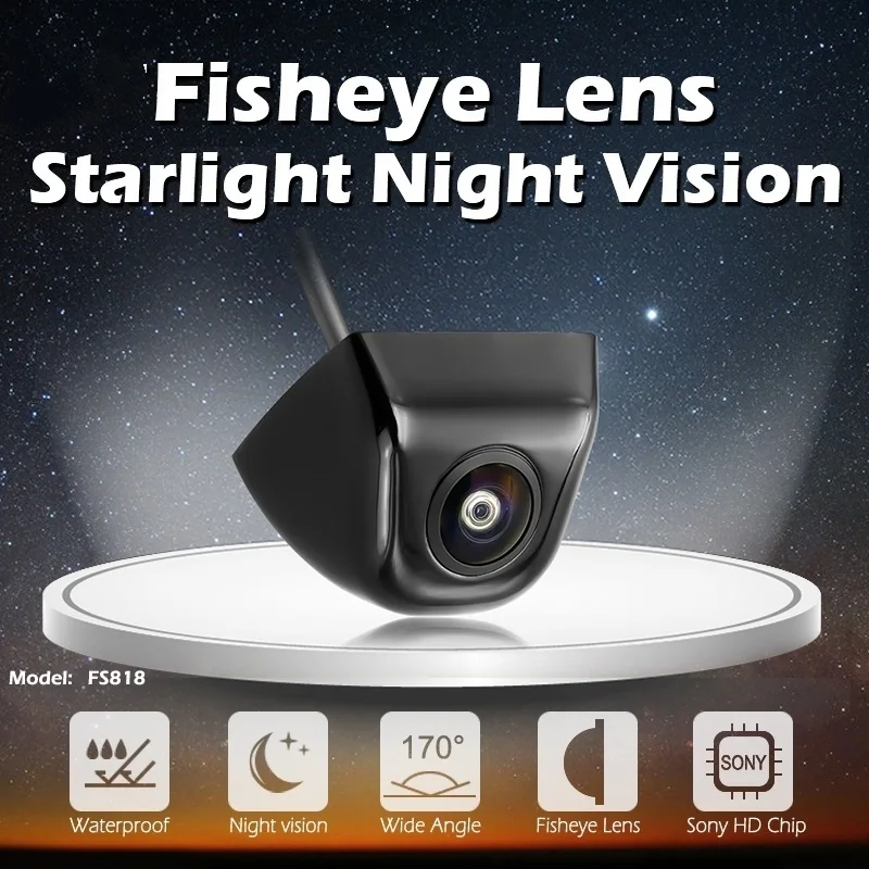 

Автомобильная камера заднего вида GreenYi, Камера заднего вида с эффектом «Рыбий глаз», углом обзора 170 градусов и функцией ночного видения на р...