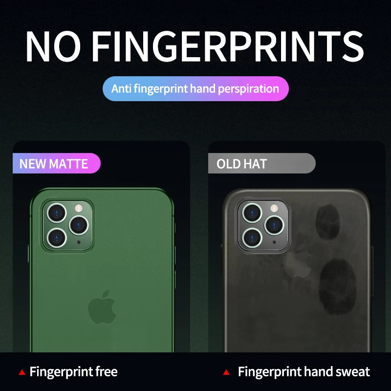 0 2mm ultra thin hard matte pp phone case for iphone 11 pro xs max x xr 8 7 6s plus 8plus 7plus transparent silicone cover logo free global shipping