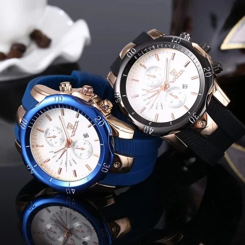

Fashion Men's Watch Date Display Quality Classic Watch Silicone Strap Casual Men's Quartz Watch Hour Relogio Masculino