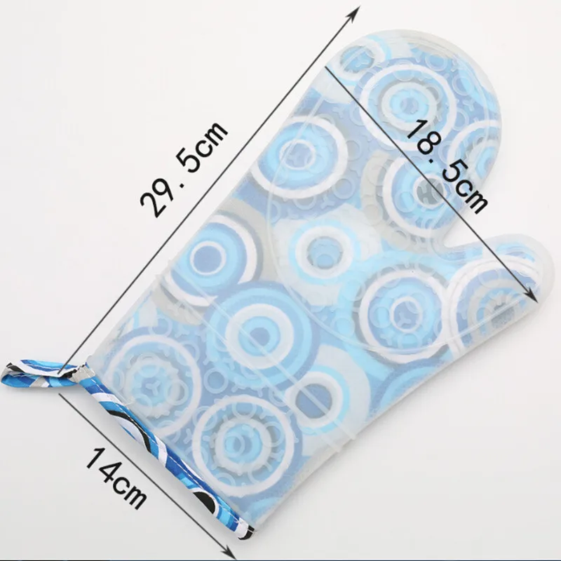 

Long Section Silicone Oven Mitt Non-slip Quality Oven Gloves Heat Resistant Oven Gloves Designer 1pc