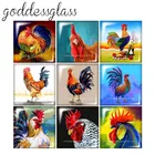 Новый стиль масляноц живописи член квадрат 10 шт. Смешанные 12 мм20 мм25 мм30 мм кабошоны разрисованные изделия из стекла с плоской задней частью, украшения своими руками