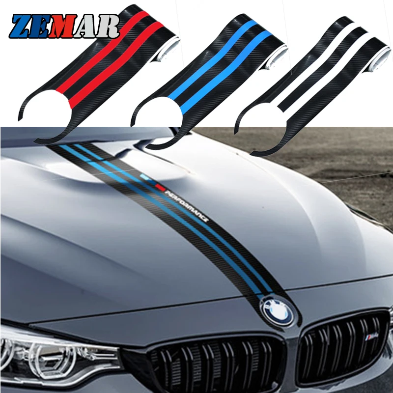

Carbon Fiber Car Styling Stickers Car Hood Sticker Decals For BMW E46 E90 E60 E39 E36 F30 F10 F20 X5 E53 G30 E91 F31 Accessories