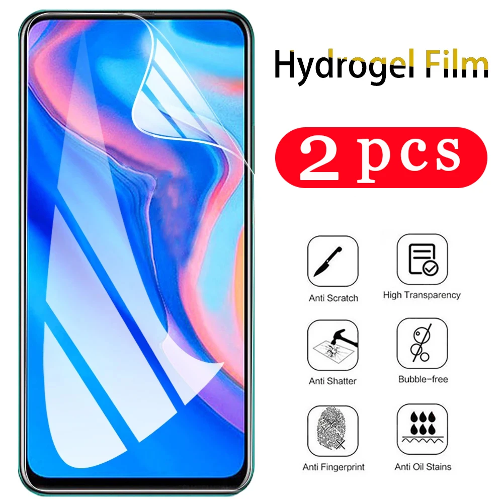 

2Pcs for huawei y9 y9A y9s y8s y8p y7 pro 2019 y6 prime y6p y6s y5 lite 2018 hydrogel film phone screen protector Not Glass film