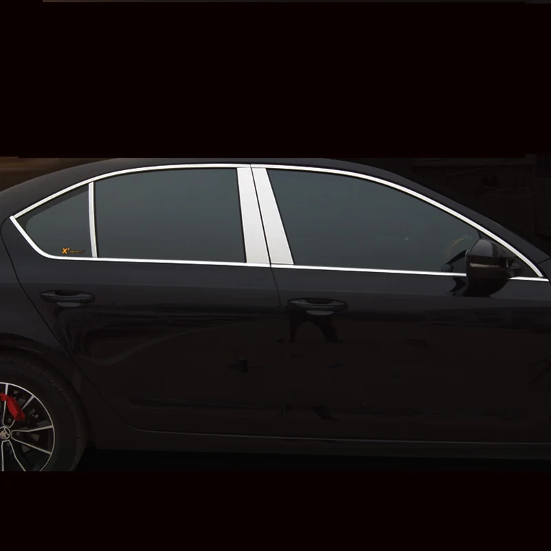 Стеклоподъемники Lsrtw2017 из нержавеющей стали для Skoda Octavia a7 2015 2016 2017 2018 2019 2020