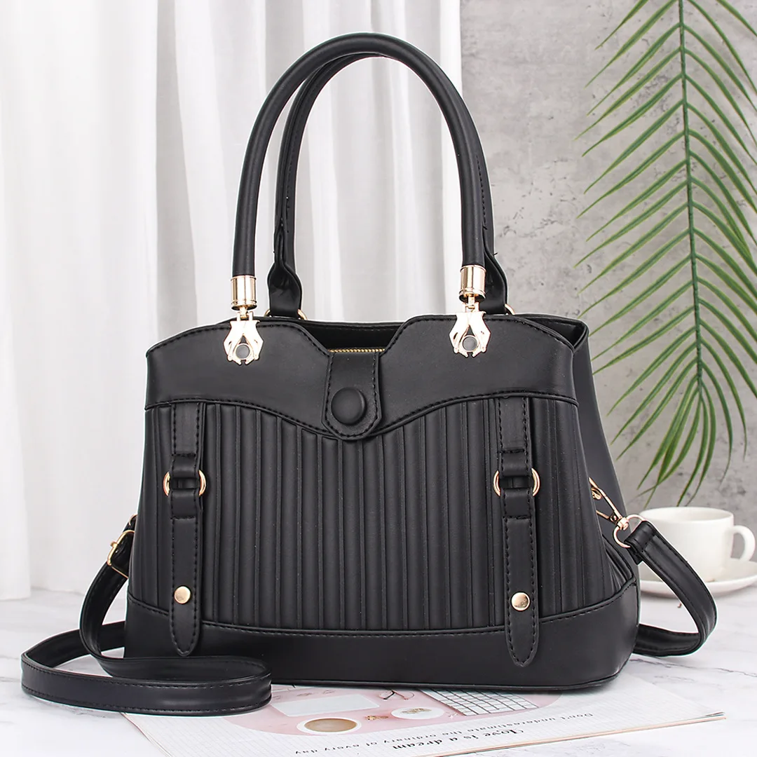 

2021 New Spring and Summer Solid Color Lingge Portable Shoulder Bag Women's High Capacity Messenger Bag