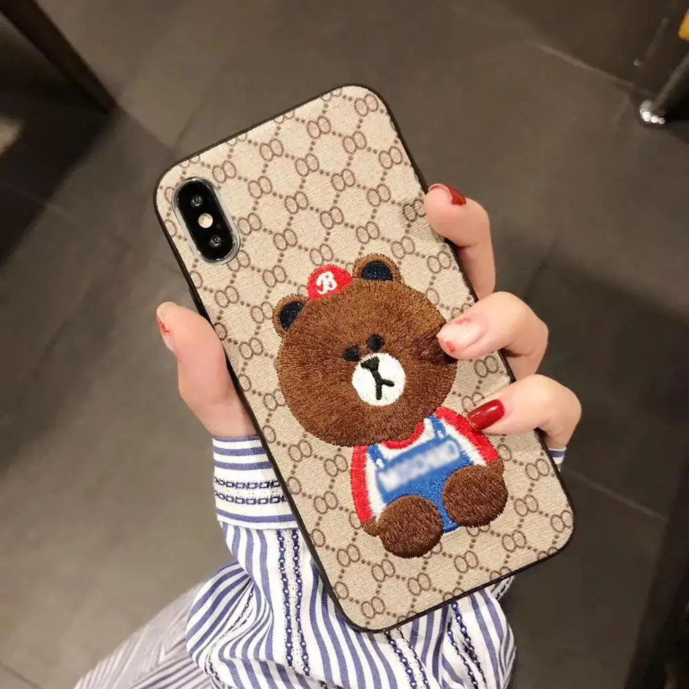 Чехол для телефона moschi Bear iPhone 6 7 8 Plus X 11 Pro XS MAX XR 2019 Модный чехол с мультяшным