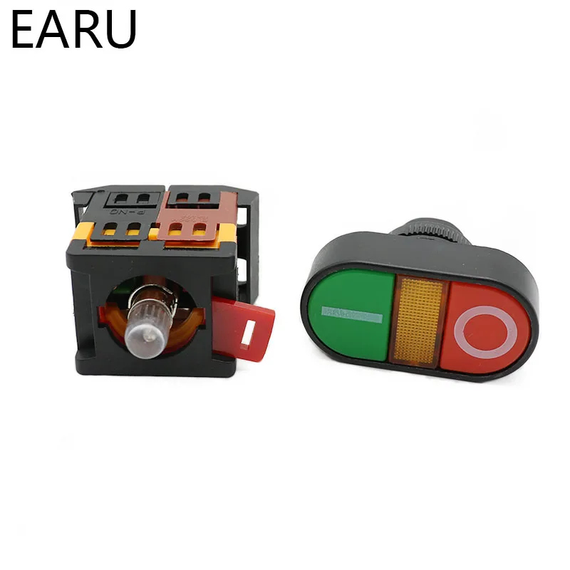 Кнопка включения/выключения переменного тока APBB 22 мм 25 220 В 1 без NC 2 кнопки 22N