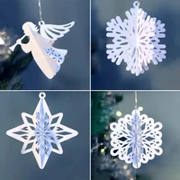 miss vintage christmas angel snowflak ornaments metal cutting dies for diy scrapbooking decorative embossing handcraft die cut