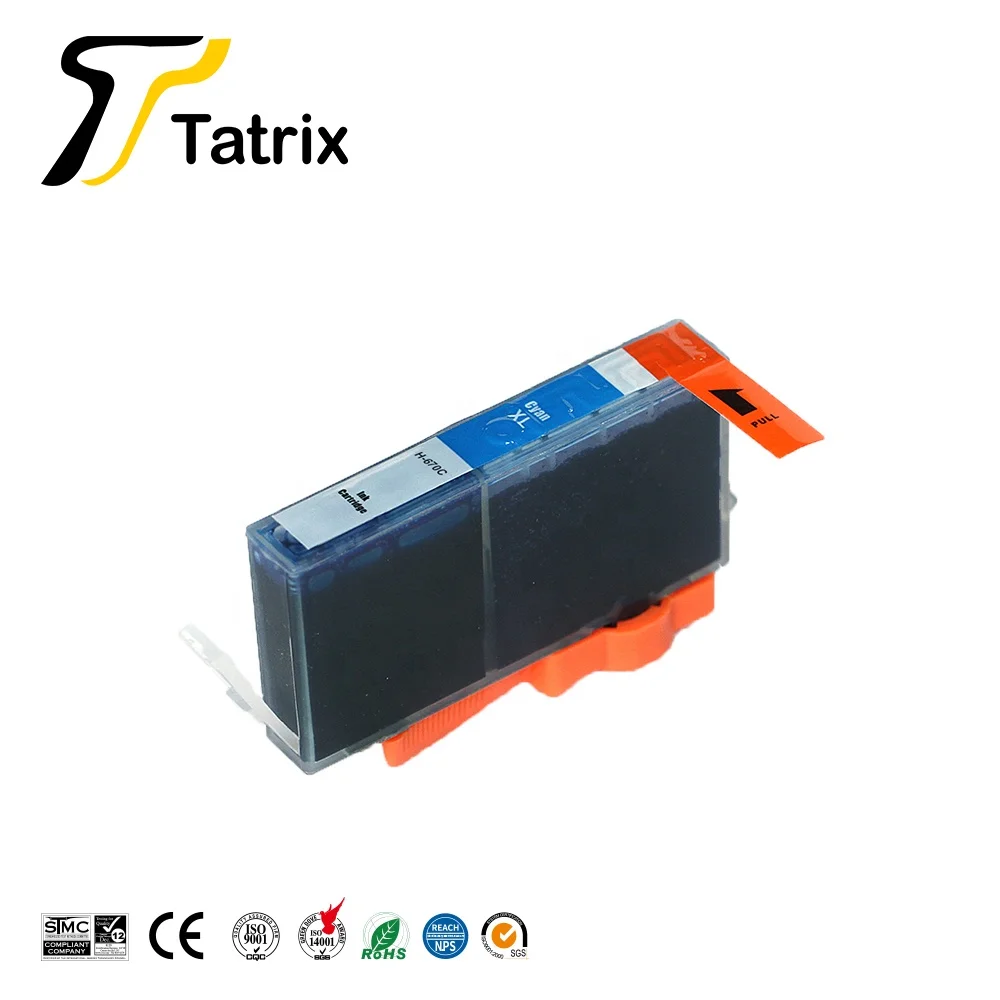 Tatrix 4PCS For HP670 HP670XL H-670 Ink Cartridge HP Photosmart Deskjet Advantage 3525/4615/4620/4625/5525/6526 Printer | Компьютеры и