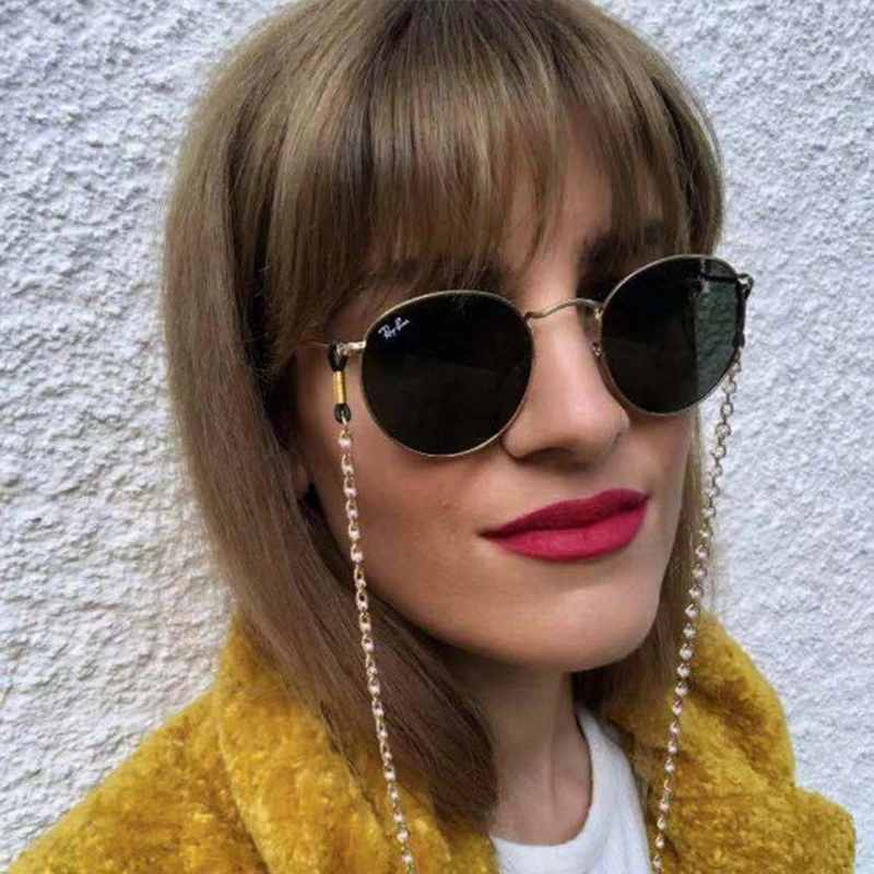 Простые 1 шт. белые жемчужные бисерные солнцезащитные очки для чтения Женская