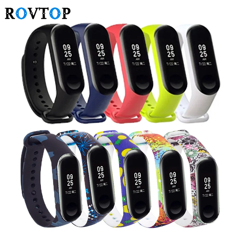Rovtop браслет для Xiaomi Mi Band 3 4 ремешок часы силиконовый Z2 | Электроника