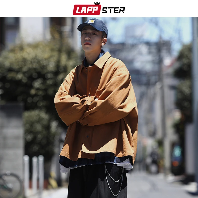 LAPPSTER мужская уличная куртка-бомбер ветровка Мужская s Harajuku черная Корейская куртка в стиле хип-хоп винтажная Рабочая куртка пальто