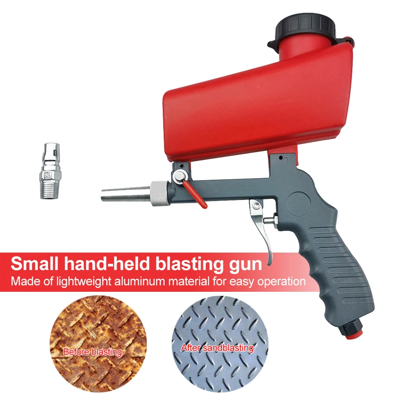 90psi мини аэродинамический пистолет алюминиевый ручной гравитационный