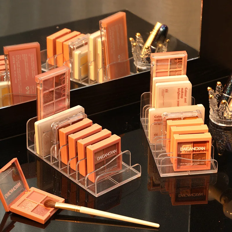 

Transparent Acrylic Eyeshadow Compact Organizer Drawer Organization Divider Makeup Vanity Organizer Cosmetics Holder Storage Box