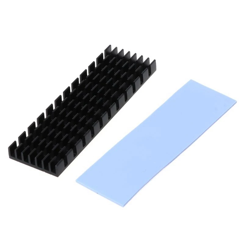 

Heatsink Heat Dissipation Aluminum Radiator M.2 Cooling Heat Sink Heat Thermal Pads for M.2 2280 PCI-E NVME SSD