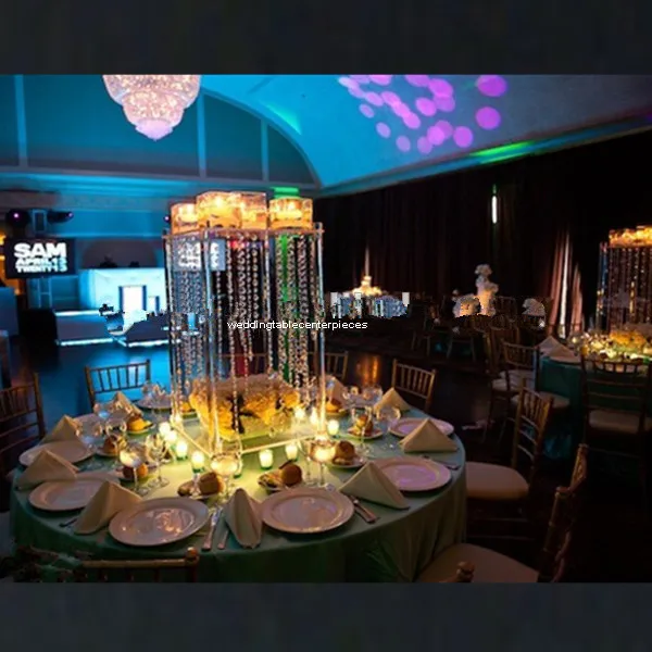 Высота 80 см диаметр 30 Элегантный кристаллический столешница высокий Цветочный