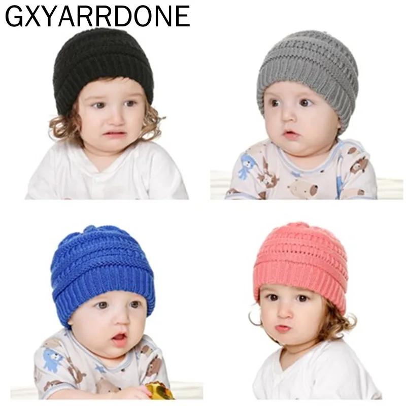 

Knitted Kids Beanie Cap Infant Baby Boy Girl Hat Warm Children Baby Autumn Winter Girls Hat For Kids Toddler Muts Bonnet Enfant