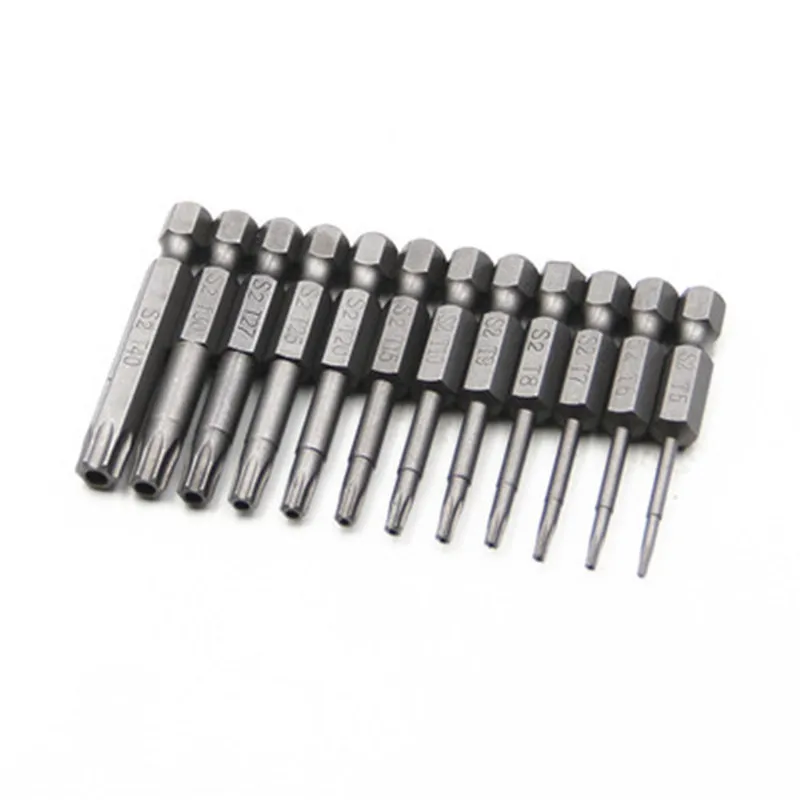 

50-75-100mm Hollow Plum Blossom Lengthened S2 Screwdriver Set Batch Head Hexagon Shank Screwdriver Bit Punta Per Cacciavite