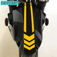 dsycar 2pcs reflective motorcycle stickers wheel on fender waterproof safety warning tape car motorbike decoration accessories