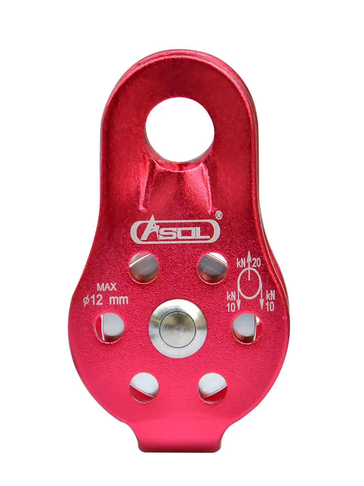 

Наружный фиксированный подъемный шкив для альпинизма